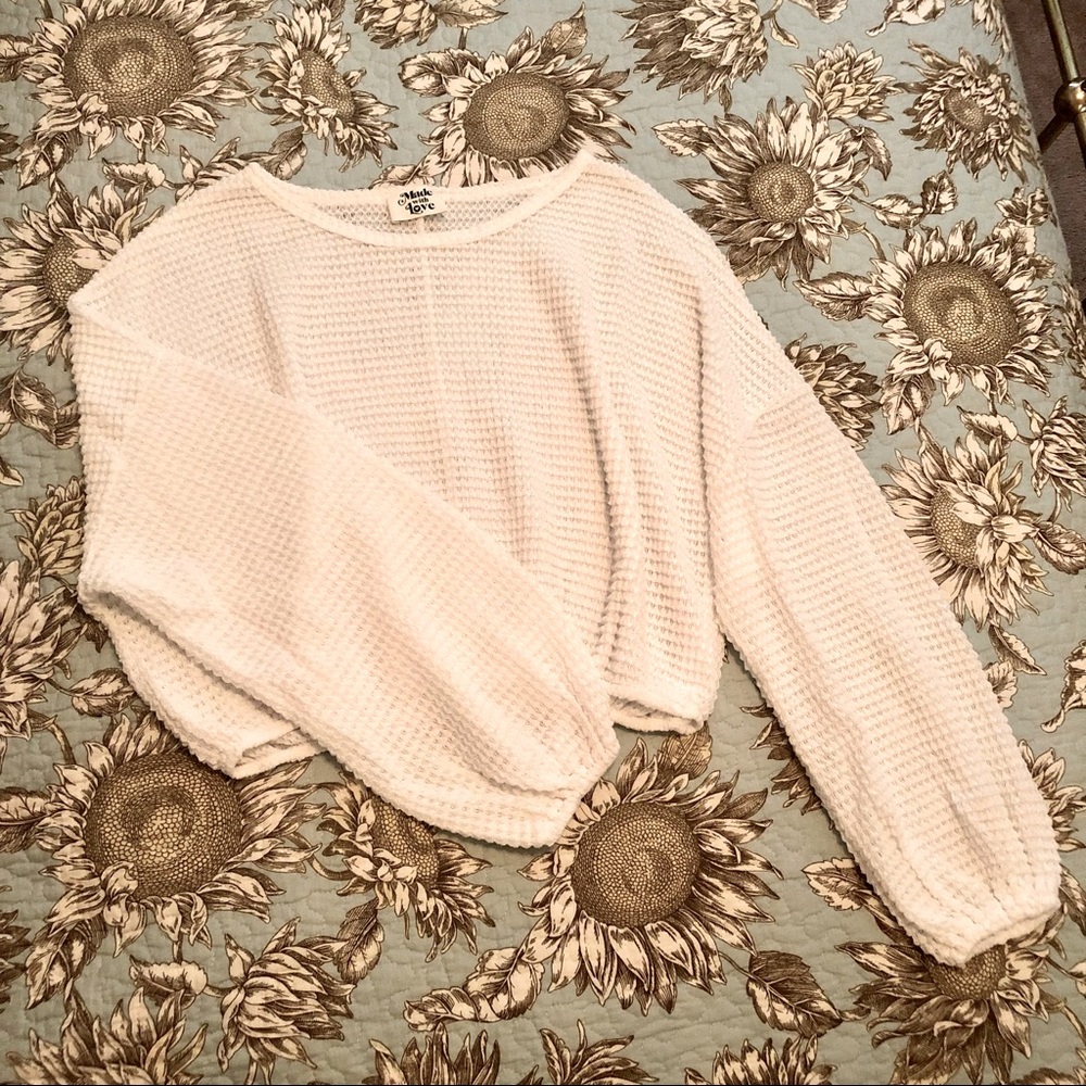 Vici Collection Textured Crop Top